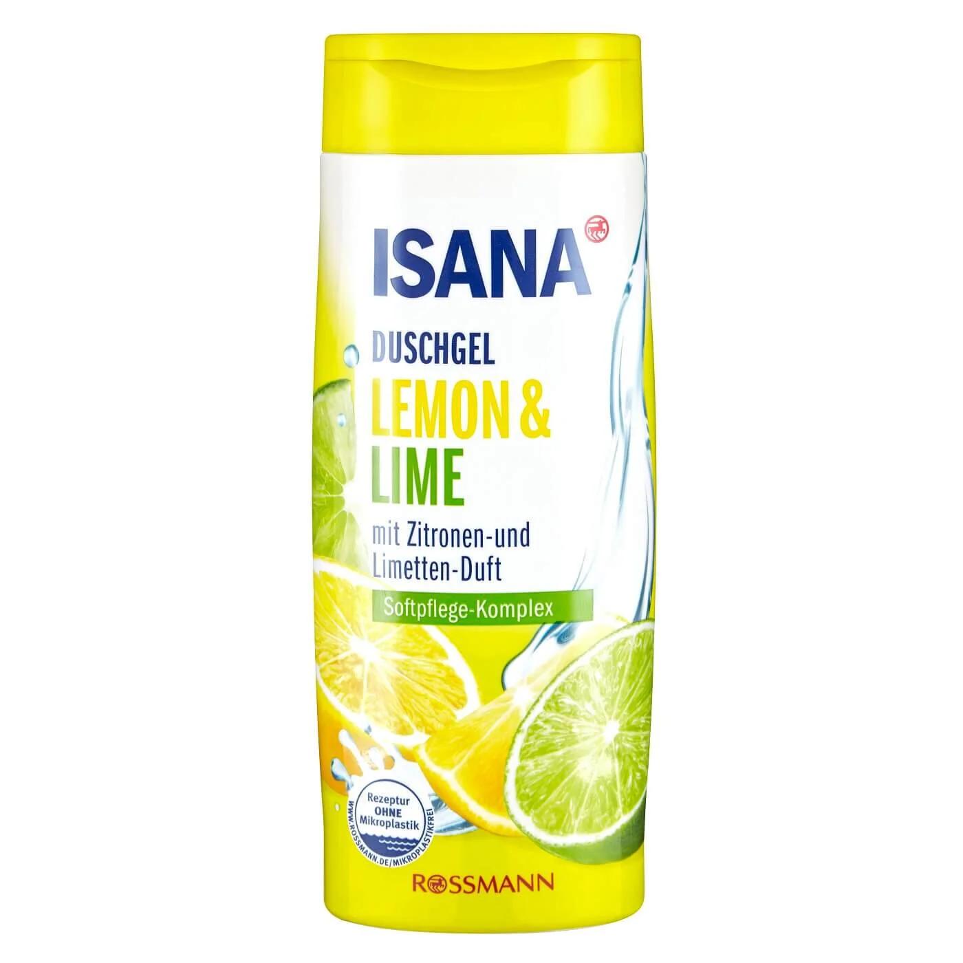 Isana Lemon & Lime Shower Gel Fresh Scent 300 ml