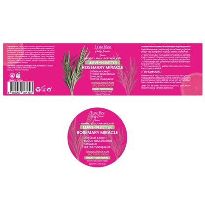True Bee Rosemary Leave-In Butter Hair Cream 220 ml