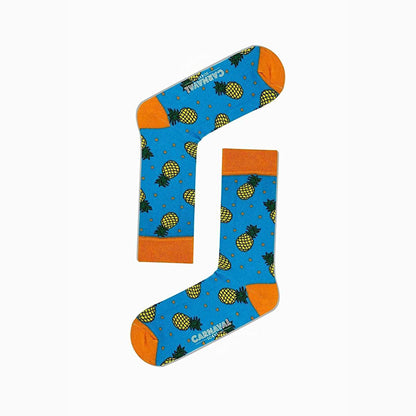 Carnaval Fruit-Themed Socks 5-Pack - Soft, Comfortable, and Stretchy Casual Socks for Everyday Wear