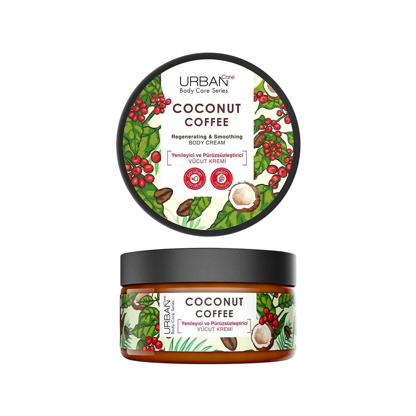 URBAN Care Coconut & Coffee Smoothing Body Cream 200 ml