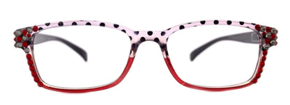 Reading Glasses Women W Genuine European Crystals Square  NY Fifth Avenue