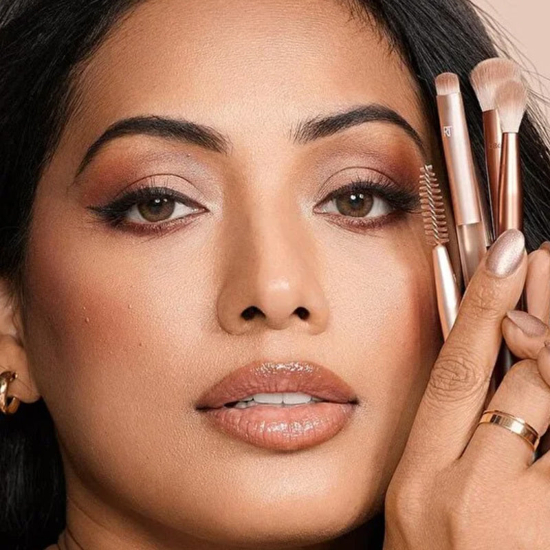 Real Techniques New Nude Daily Swipe Eye Brush Set 7 Pieces