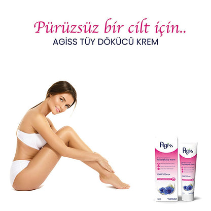 Agiss Hair Removal Cream for Normal Skin - 3.38 fl oz, Ammonia-Free, Moisturizing Formula
