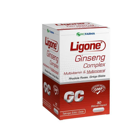 Ligone Ginseng Complex Energy Support Capsules 30 Count