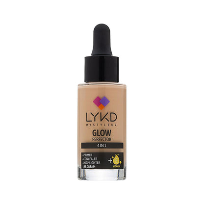 LYKD 4-in-1 Foundation Makeup - Natural Glow, Long-Lasting, Moisturizing Foundation for Radiant Complexion