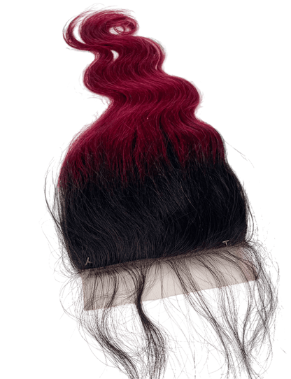 Rio Body Wave 5x5 Closure Hairpiece, Wine - Choose Size