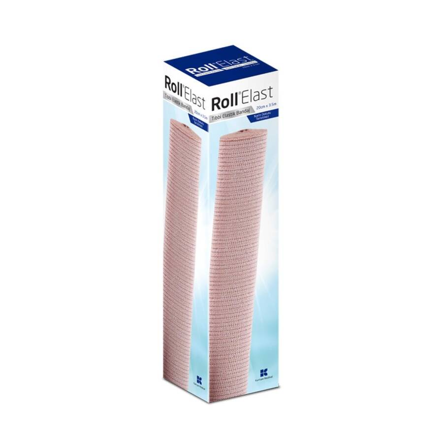 Roll Elastic Bandage Skin Tone Support Wrap 20cm x 3.5m