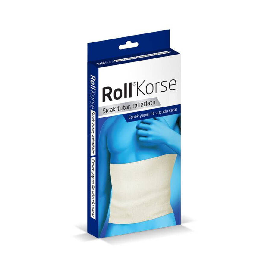 Roll Wool Support Corset for Natural Body Warmth Small