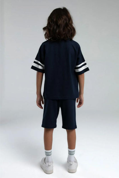 Rolly Polly Teen Boys Navy Bermuda Set with Breathable Fabric