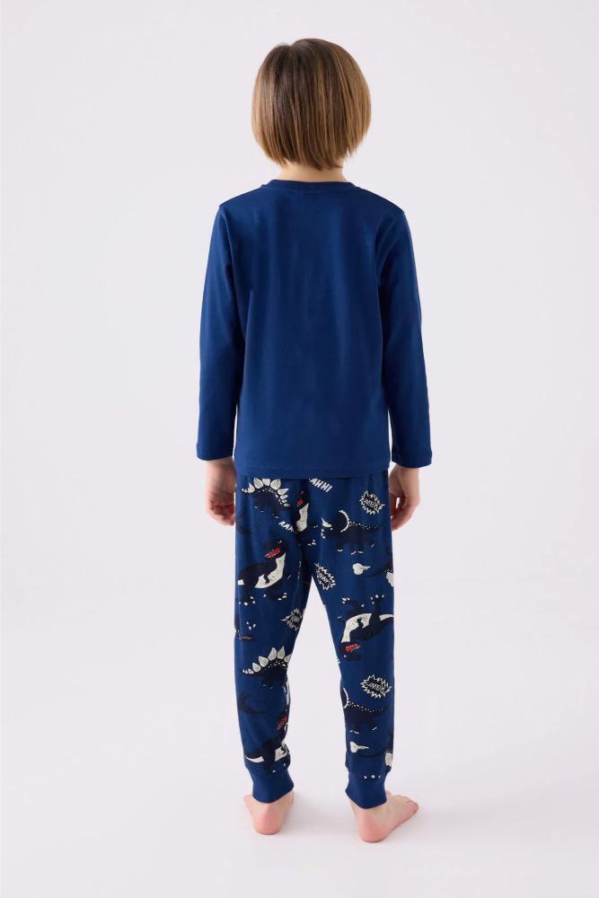 Roly Poly Boys Long Sleeve Pajama Set in Dark Indigo