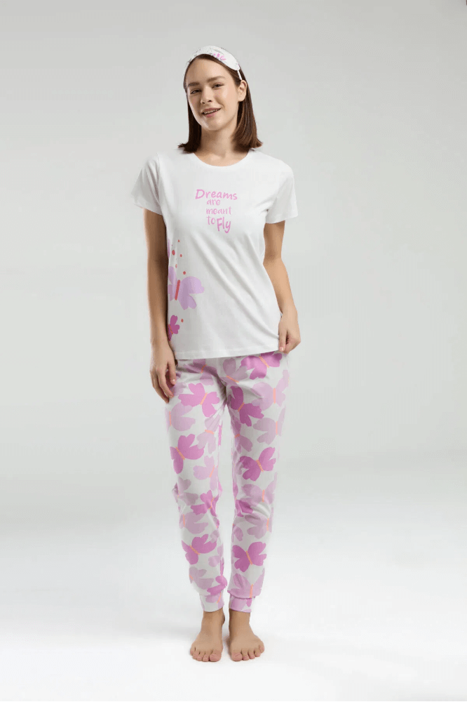 Roly Poly RP3597-S Women's Pajama Set in White