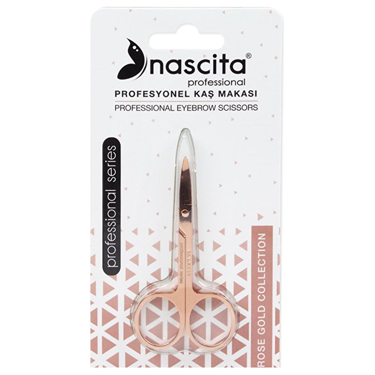Nascita Bronz Profesyonel Eyebrow Scissors for Precise Grooming - Professional Eyebrow Shaping Beauty Tools