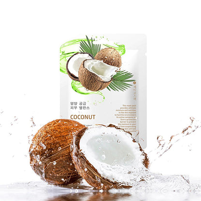 JKosmec Hydrating Coconut Face Mask - 25ml, Natural Skincare for Dry Skin, Moisturizing Coconut Water & Oil