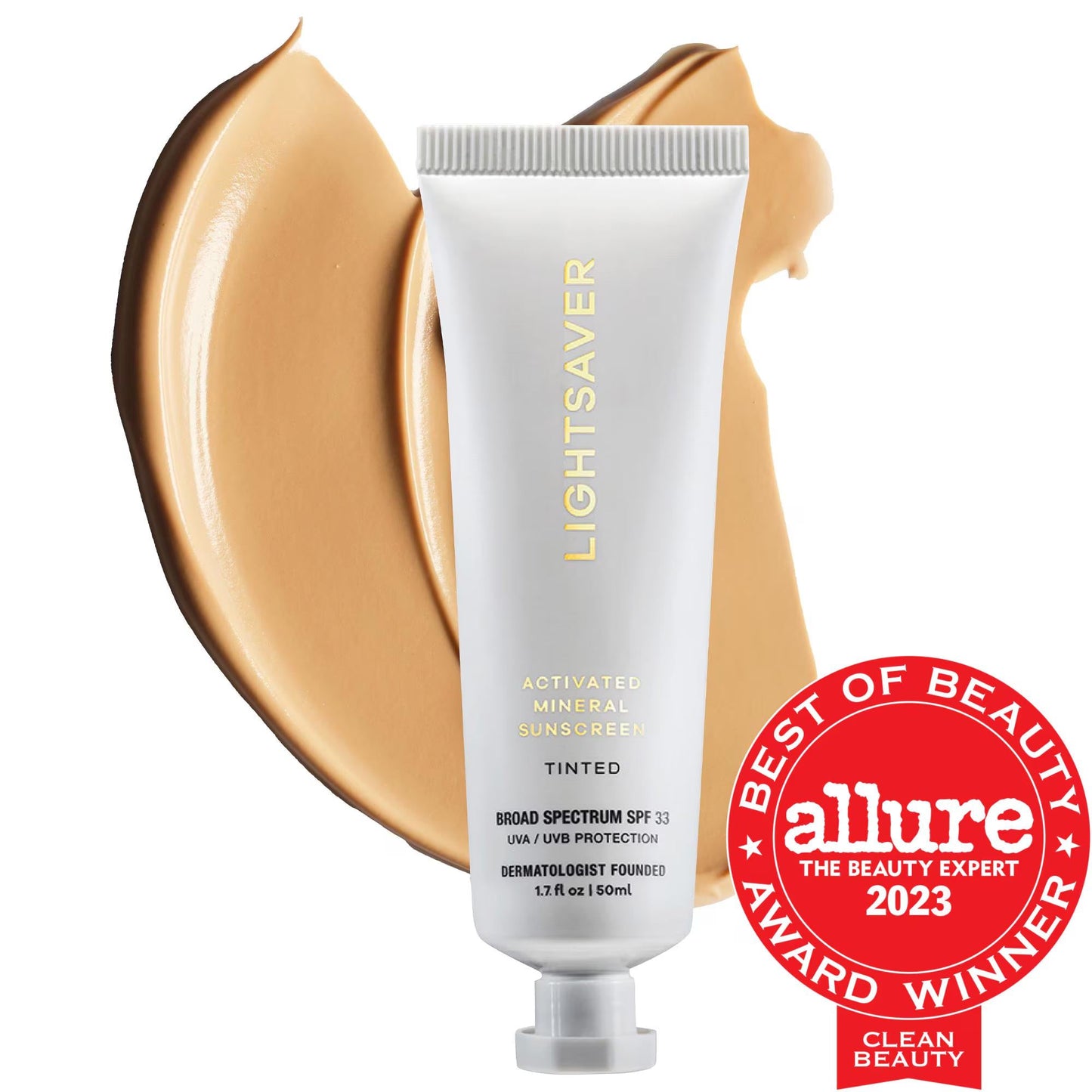 Tinted - Dermatologist-Formulated Tinted Mineral Face Sunscreen Broad Spectrum SPF 33, Reef-Safe & Cruelty-Free