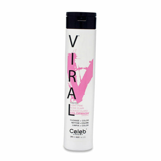 Celeb Luxury Viral Colorwash Shampoo Light Pink 8.25 oz New in Box