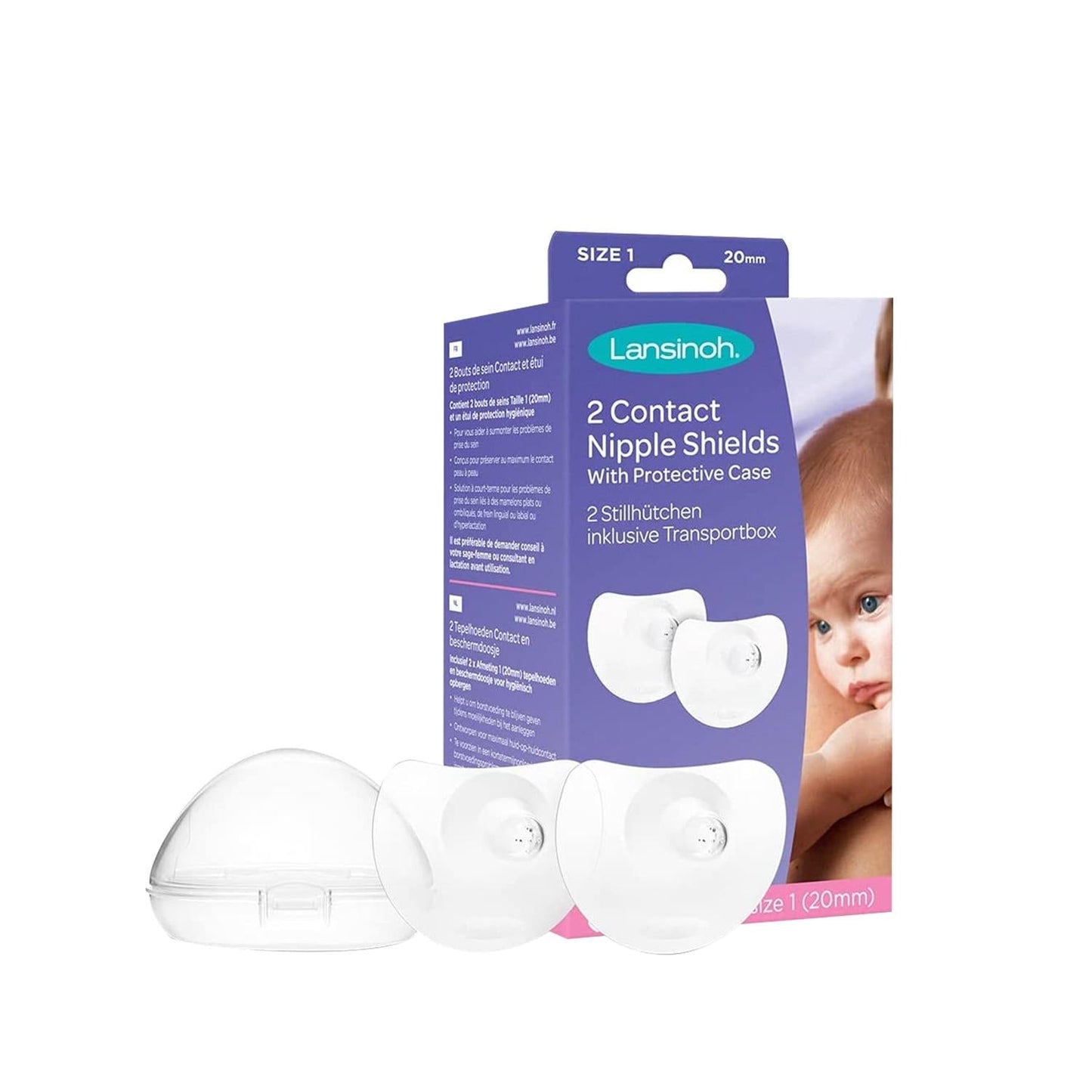 Lansinoh Breast Nipple Protector 2x20mm - Comfortable Breastfeeding Accessories for Sore Nipples
