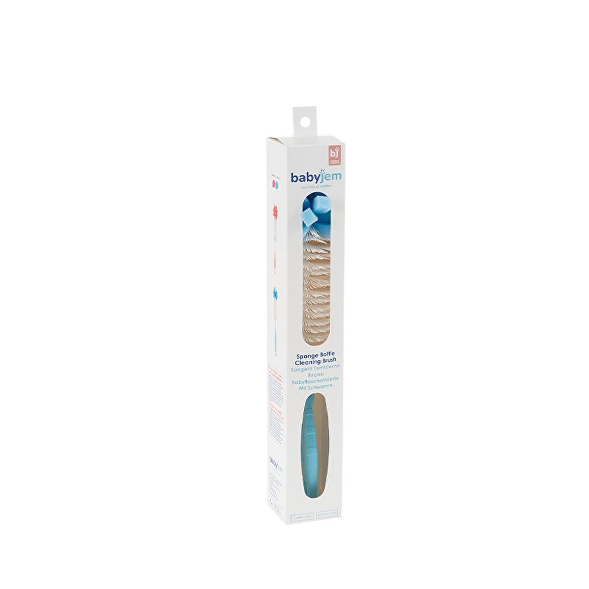 Babyjem Baby Bottle Brush - Spongy Tip, 360° Rotatable, 12.2 inches Long - Ideal for Newborns to Toddlers