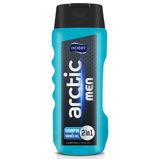 Hobby Men Arctic 2-in-1 Shower Gel for Men - Refreshing Scent, Eco-Friendly & Recyclable Packaging