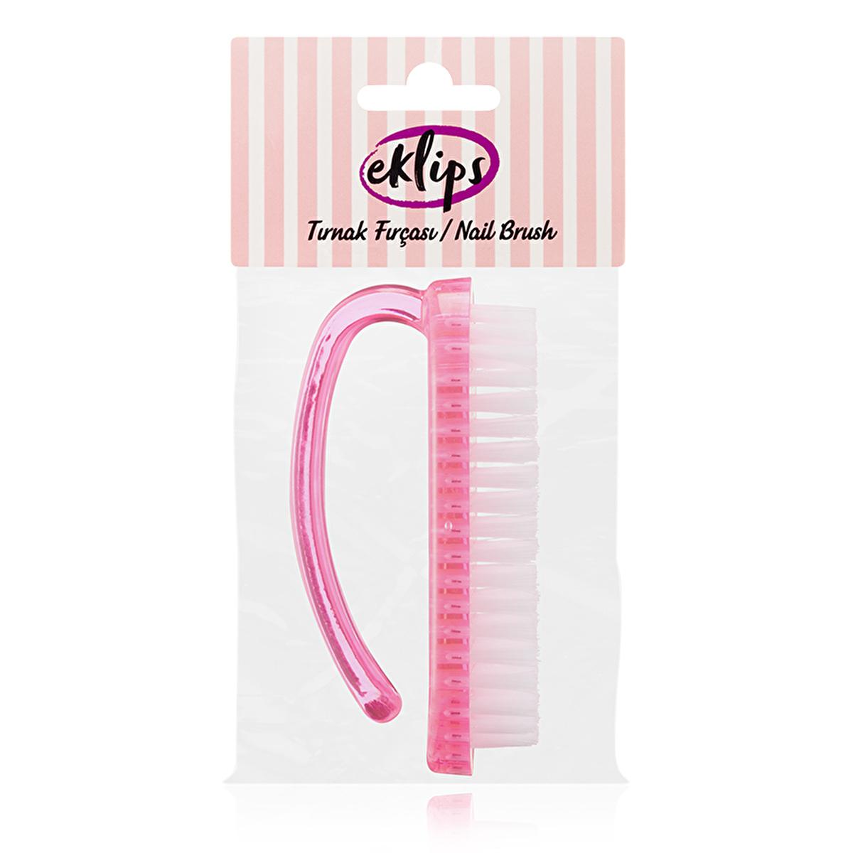 Eklips Nail Brush: Effective Fingernail & Toenail Cleaning Brush for Manicures, Pedicures - Portable Nail Hygiene