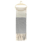 Eklips Ecru and Grey Scarf for Cozy Warmth