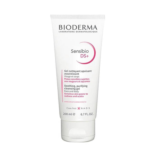 Bioderma Sensibio DS+ Foaming Facial Cleansing Gel for Sensitive Skin - Gentle, Soap-Free, 6.76 fl oz