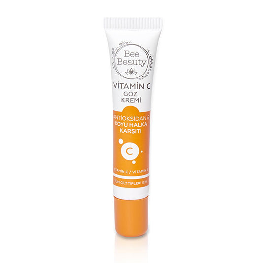 Bee Beauty Vitamin C Eye Cream: Reduce Dark Circles, Fine Lines & Wrinkles - Brightening Eye Serum for Radiant Skin
