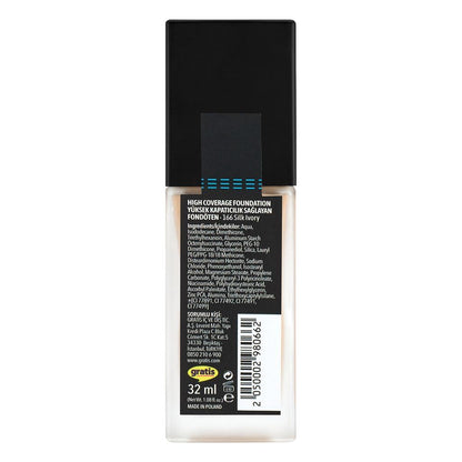 LYKD High Coverage Foundation Silk Ivory 166 for Even Skin Tone