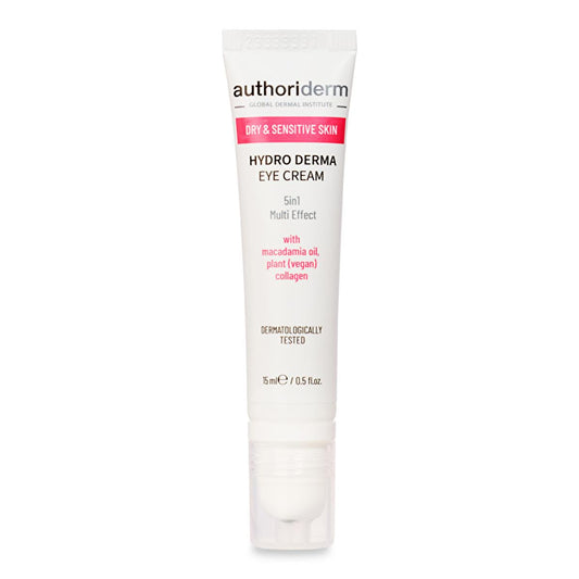 Authoriderm Eye Cream for Dry & Sensitive Skin: Hydrating, Nourishing, Revitalizing - Reduce Wrinkles, Dark Circles, Puffiness - 0.51 fl oz