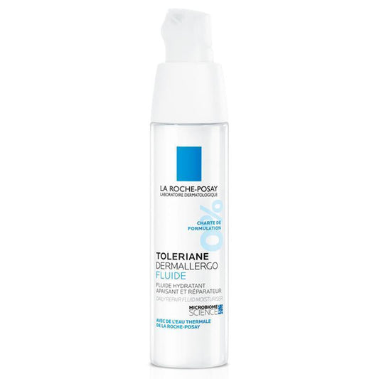 La Roche Posay Toleriane Dermallargo Fluide Nemlendirici Moisturizing Cream - Fragrance-Free, Hypoallergenic, 1.35 fl oz