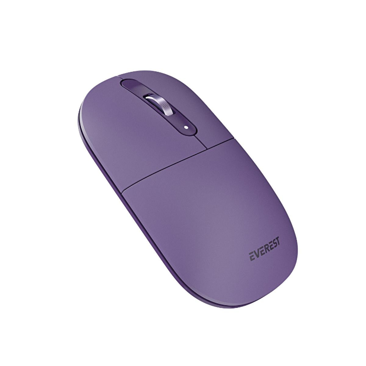 Everest Silent Click Wireless Mouse: 2.4Ghz Cordless USB Optical Ambidextrous Mouse for PC, Laptop - Effortless Control & Quiet Operation