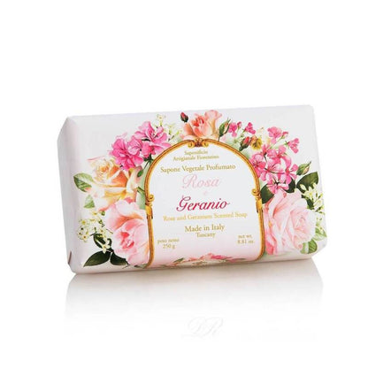 Saponificio Artigianale Fiorentino Rose & Geranium Soap 250g