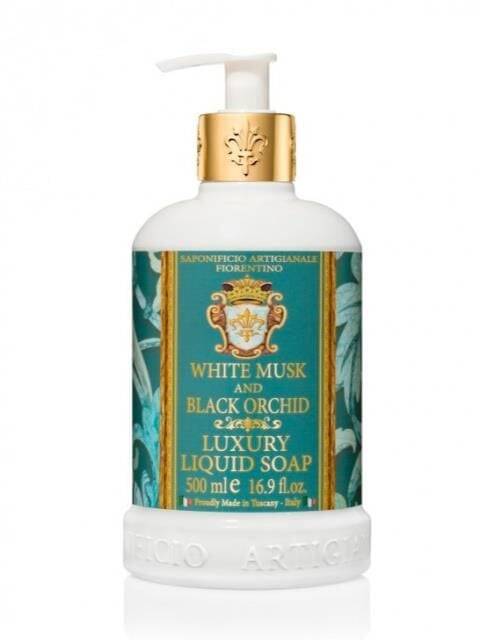 Saponificio Artigianale Fiorentino White Musk & Black Orchid Soap 500ml