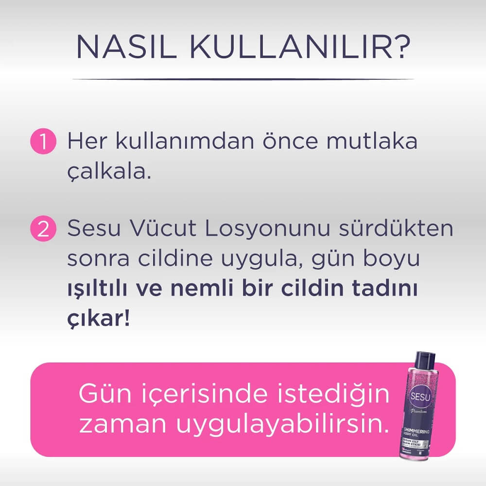 Sesu Shimmering Body Oil for Radiant Skin 150 ml