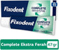 Fixodent Denture Adhesive Cream Complete Ferah - Strong Hold, Comfortable Fit, Mint Flavor - For Full & Partial Dentures