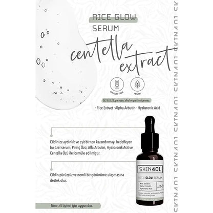Skin401 Rice Glow Serum Brightening & Hydrating Formula 30 ml
