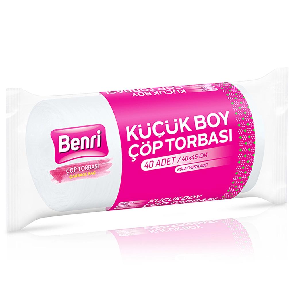 Benri Small Trash Bags Durable Household Garbage Liners 40-Pack