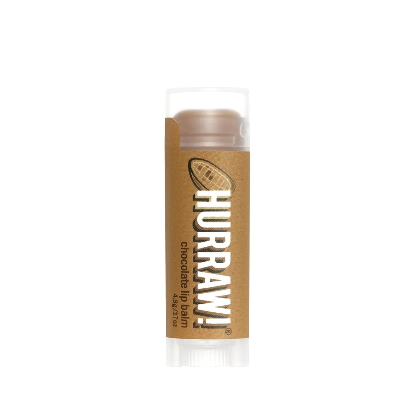 Hurraw Chocolate Lip Balm Hydrating Cocoa Butter 4.8g