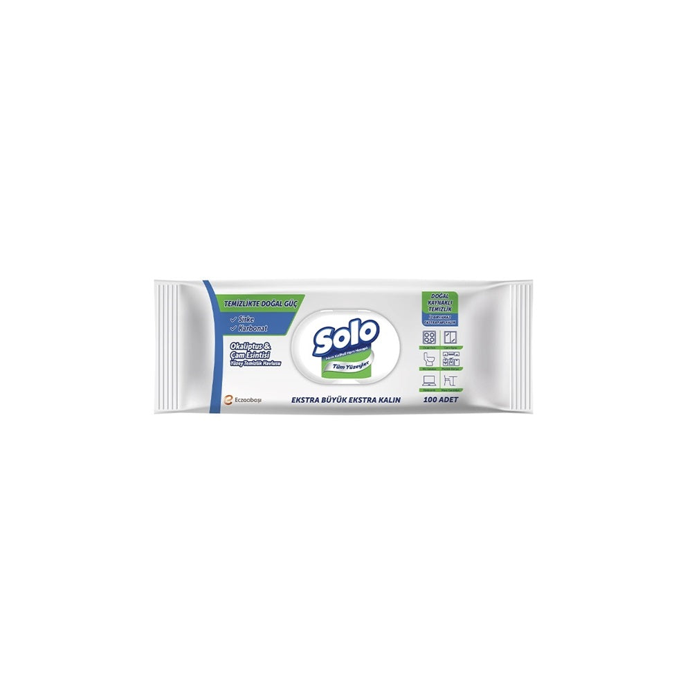 Solo Eucalyptus & Pine Surface Cleaning Wipes 100 Count