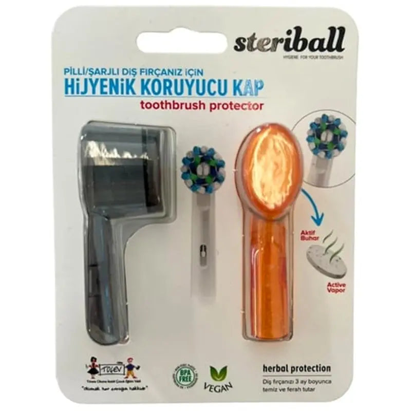 Steriball Hygienic Protective Toothbrush Covers 2-Pack
