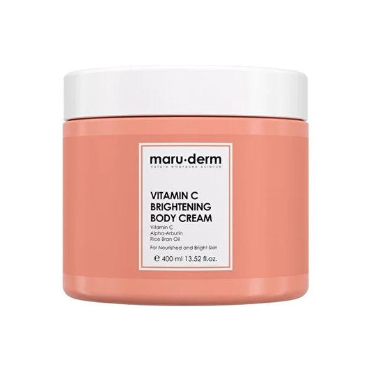 Maruderm Vitamin C Brightening Body Cream 400ml - Moisturizing & Illuminating for All Skin Types