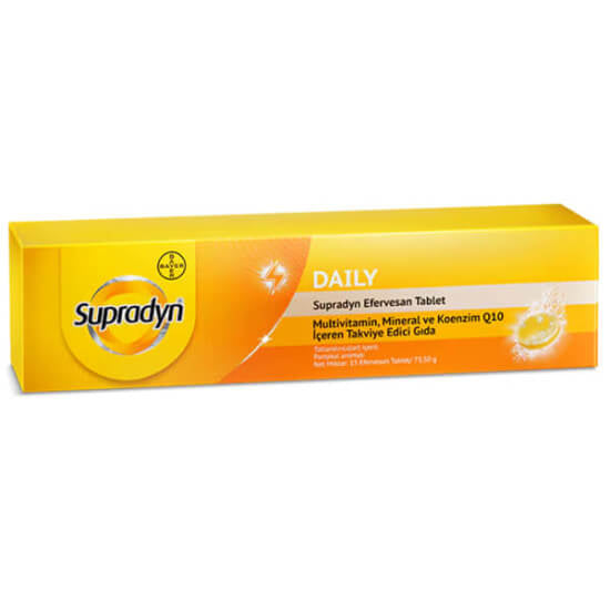 Supradyn Daily Coenzyme Q10 Effervescent Tablets - 15 Count
