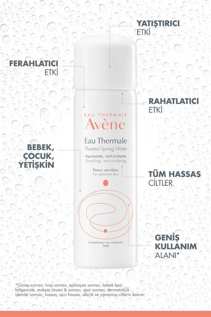 Avene Soothing, Calming & Refreshing Thermal Water Spray for Sensitive Skin - 1.69 fl oz