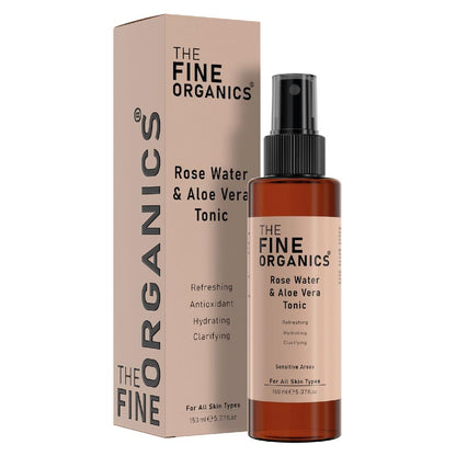 The Fine Organics Rose Water & Aloe Vera Pore Tightening Toner 150 ml