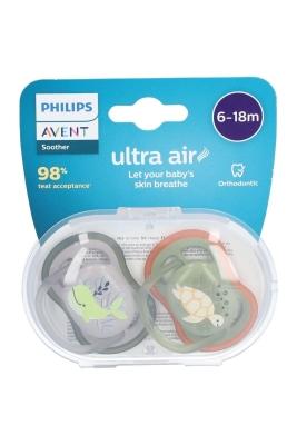 Philips Avent Ultra Air Pacifiers for Boys 6-18M 2-Pack