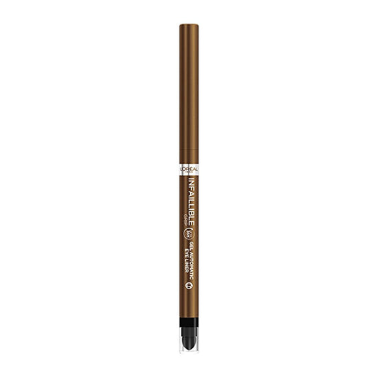 L'Oreal Paris Infaillible Bronzed Espresso Eyeliner: Long-Lasting, Smudge-Proof Gel Eyeliner for Smoky Eyes