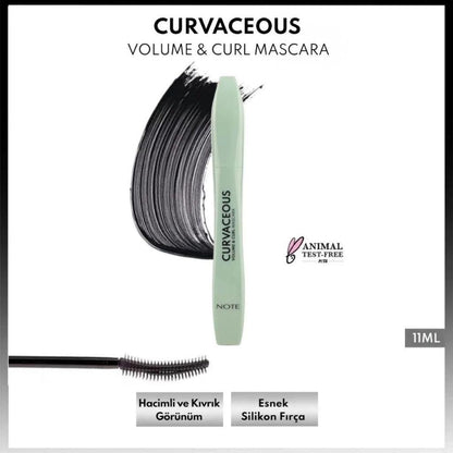 Note Curvaceous Volumizing & Curling Mascara Black 10ml