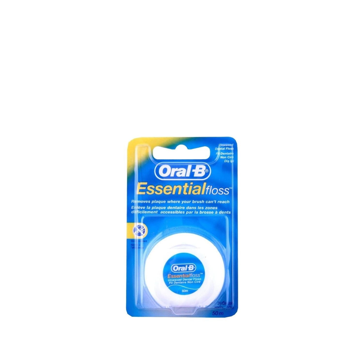 Oral-B Essential Floss - Waxed Dental Floss for Effective Oral Hygiene with Mint Flavor