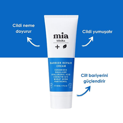 Mia Klinika Skin Barrier Strengthening Face Cream: Repair, Revitalize & Hydrate Sensitive Skin | Bariyer GŸ�lendirici Krem