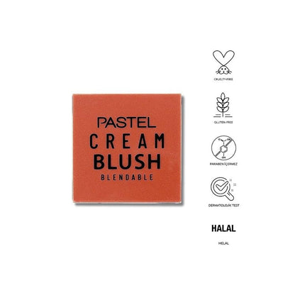 Pastel Profashion Cream Blush: Natural, Long-Lasting Color, Oil Control, Cruelty-Free, Halal Certified - Shade 46
