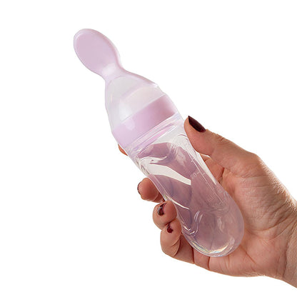 Babyjem Baby Squeeze Spoon - BPA-Free, One-Handed Feeding, Silicone Baby Feeding Utensils, Baby Feeding Accessories, Baby Feeding Spoon